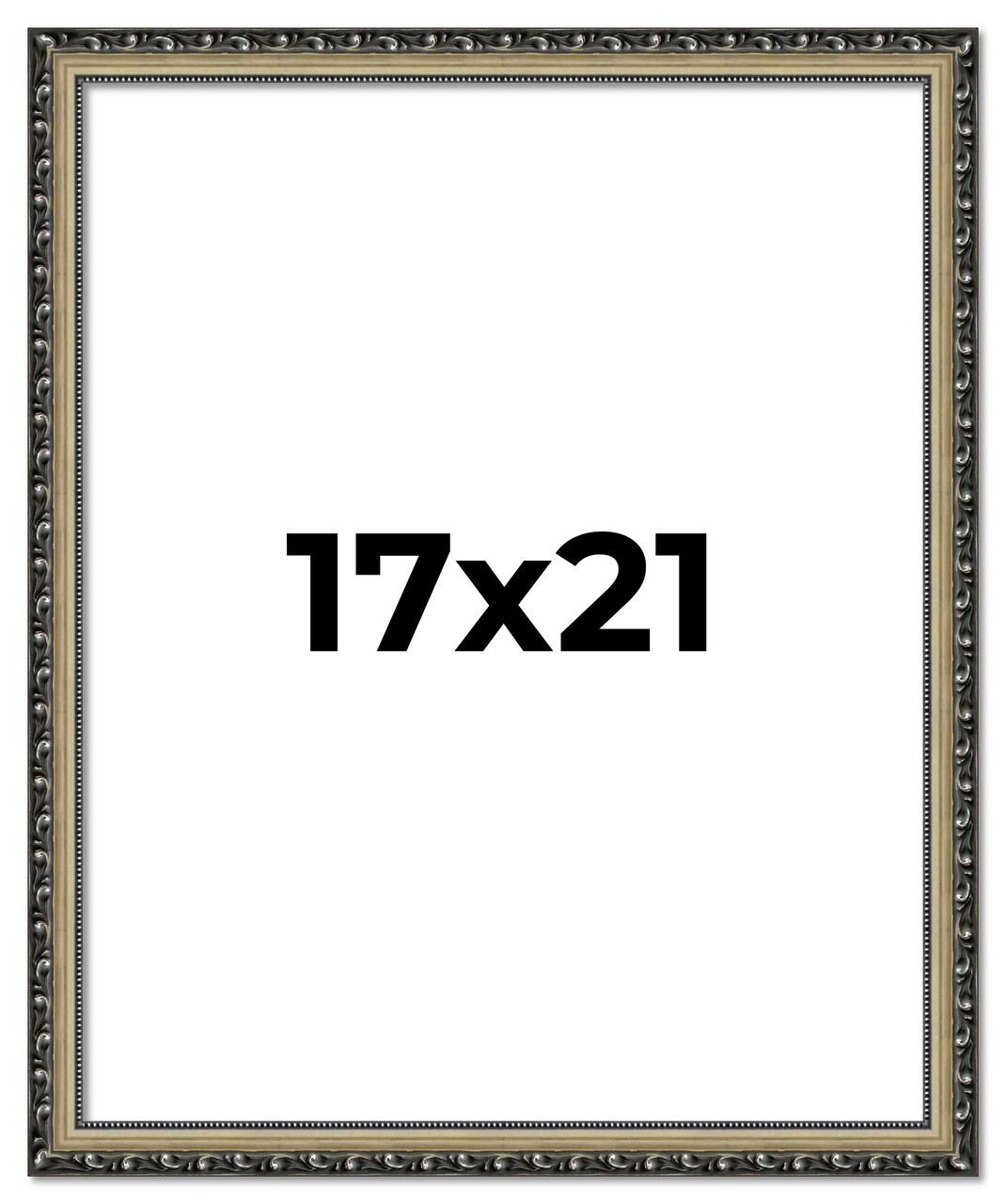 17x21 Museum-Quality Picture Frame with UV-Resistant Acrylic & Acid-Free Backing, Available in 4 Finishes - Gold, Silver, Bronze, and Black